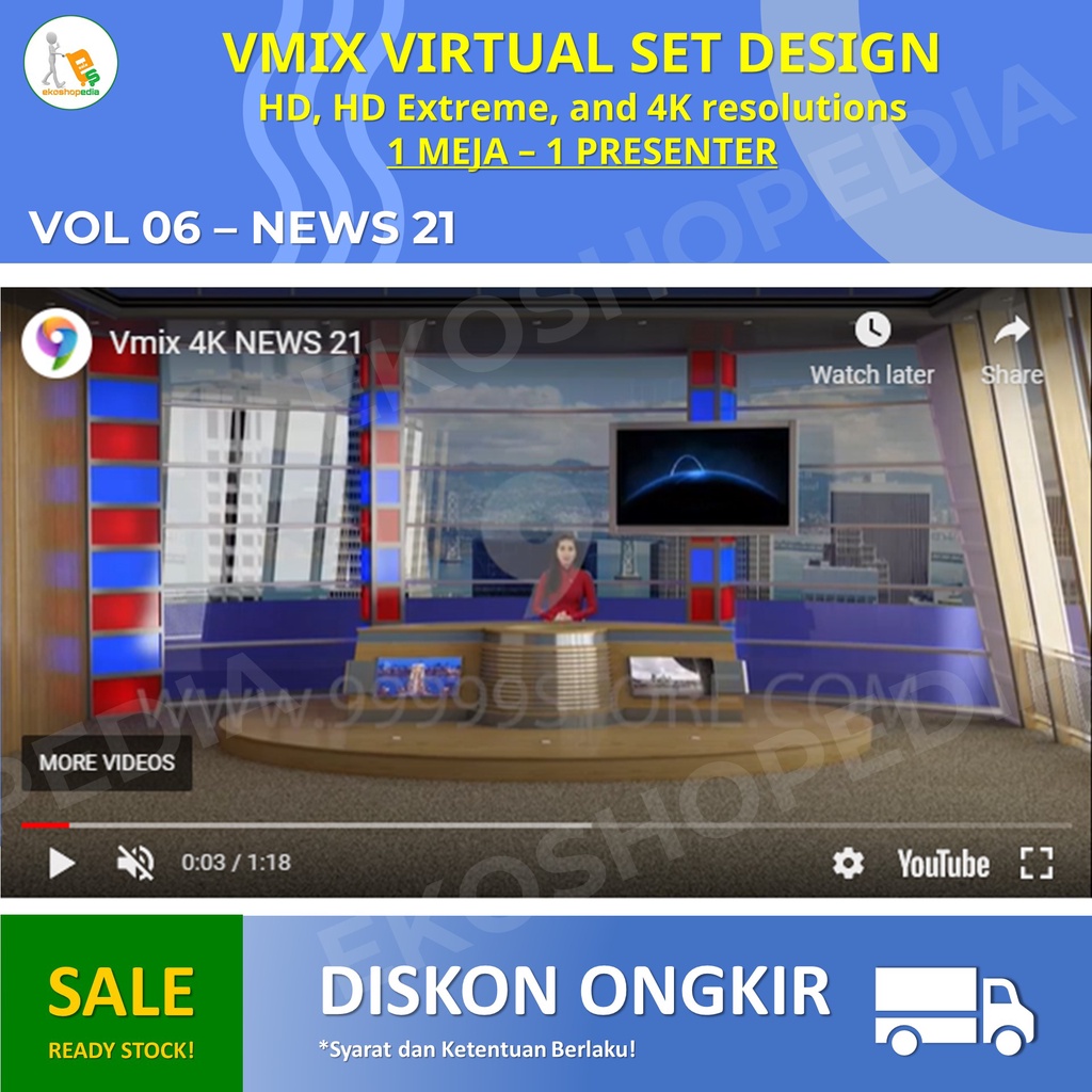Jual VMIX VIRTUAL SET DESIGN 4K - 1 MEJA 1 PRESENTER v1.3 | Shopee ...