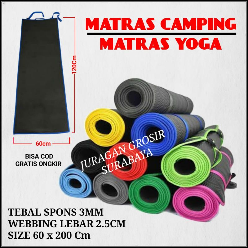 Jual Matras Camping Spons | Matras Yoga | Matras Spons | Shopee Indonesia