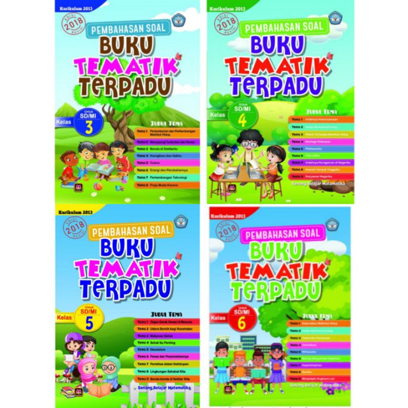 Jual BUKU PEMBAHASAN SOAL TEMATIK TERPADU SD KELAS 3 4 5 6 K13 | Shopee ...