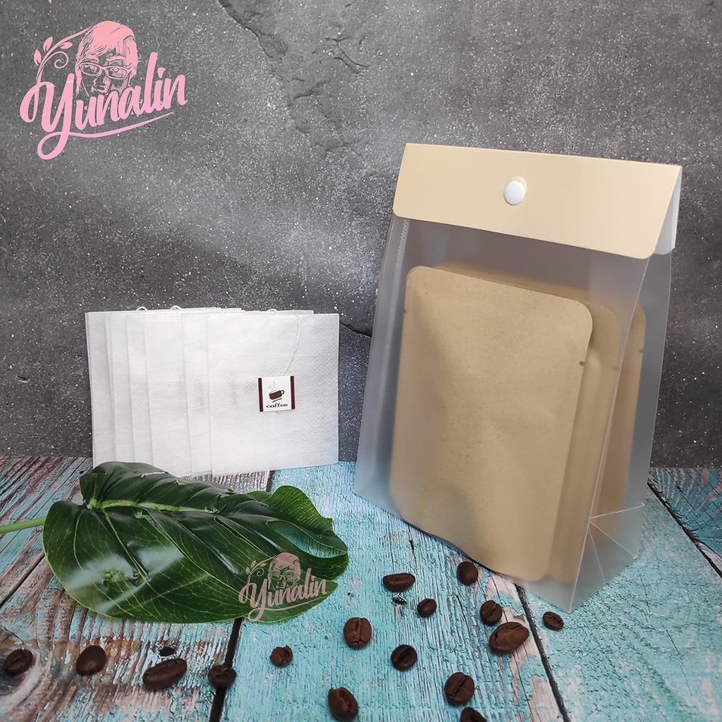 Jual Paket Kemasan Papercraft Coklat Pouch Transparan Cream Sachet Craft Filter Coffee