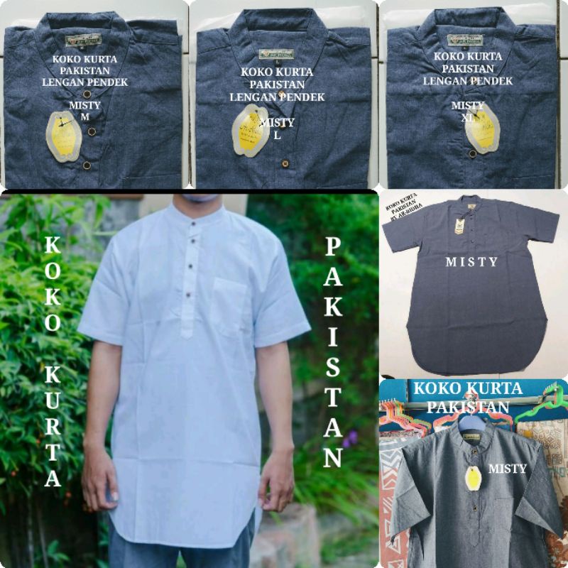 Jual KOKO KURTA PAKISTAN LENGAN PENDEK AR-RIDHA | Shopee Indonesia