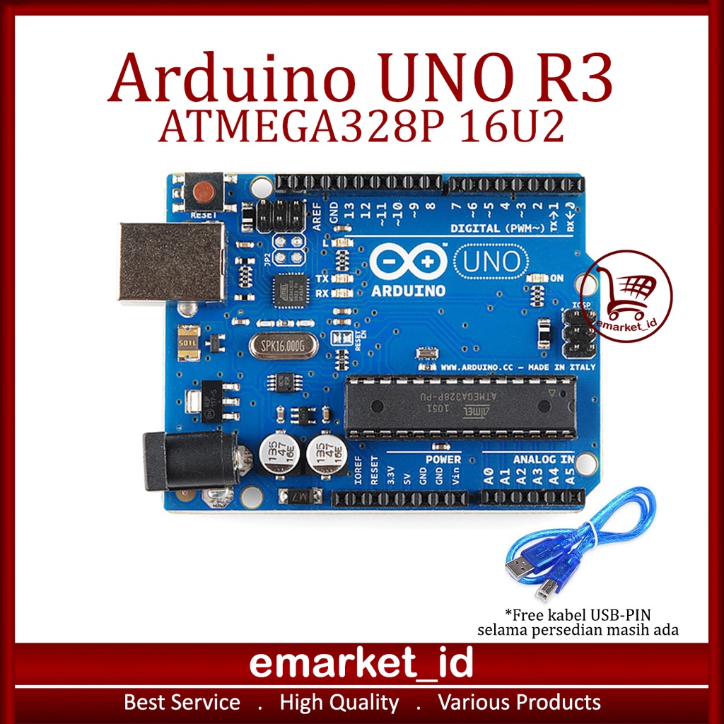 Jual Arduino Uno R Atmega P Dip Atmega U Compatible Board