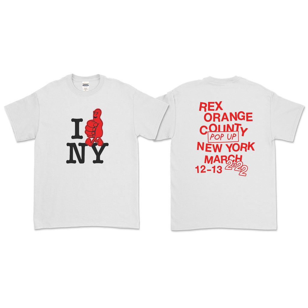 Jual REX ORANGE COUNTY - NEW YORK 2022 T-SHIRT (DEPAN BELAKANG