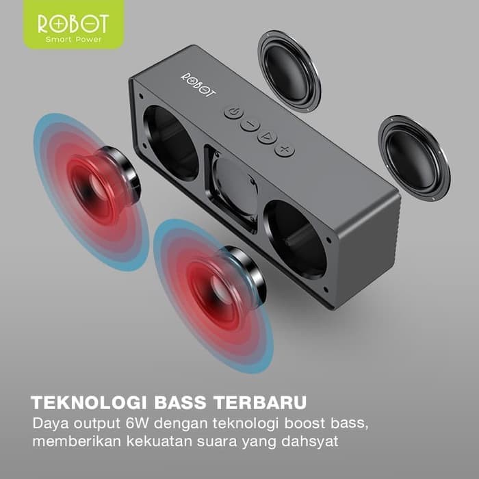 Jual ROBOT RB520 Speaker Bluetooth 10W V5.0 Portable Support Micro SD ...