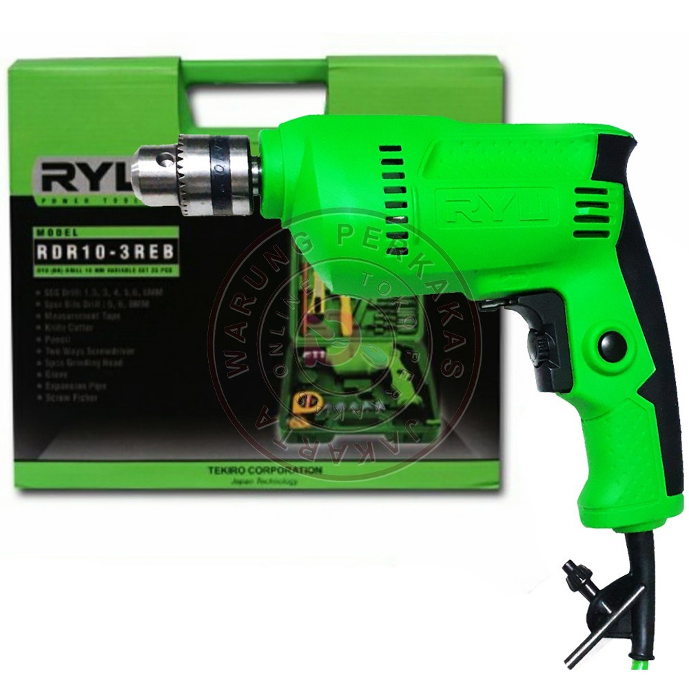 Jual RYU Impact Drill Set 13mm RID13-1REB - Mesin Bor 13mm Komplit Set ...