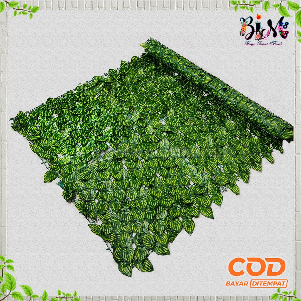 Jual Rumput Jaring Daun 1 x 2 meter 1 gulung dekorasi rambat dinding ...