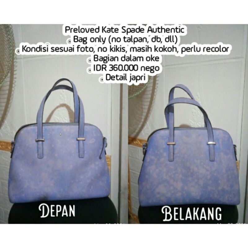 Jual tas Kate Spade second original/ authentic