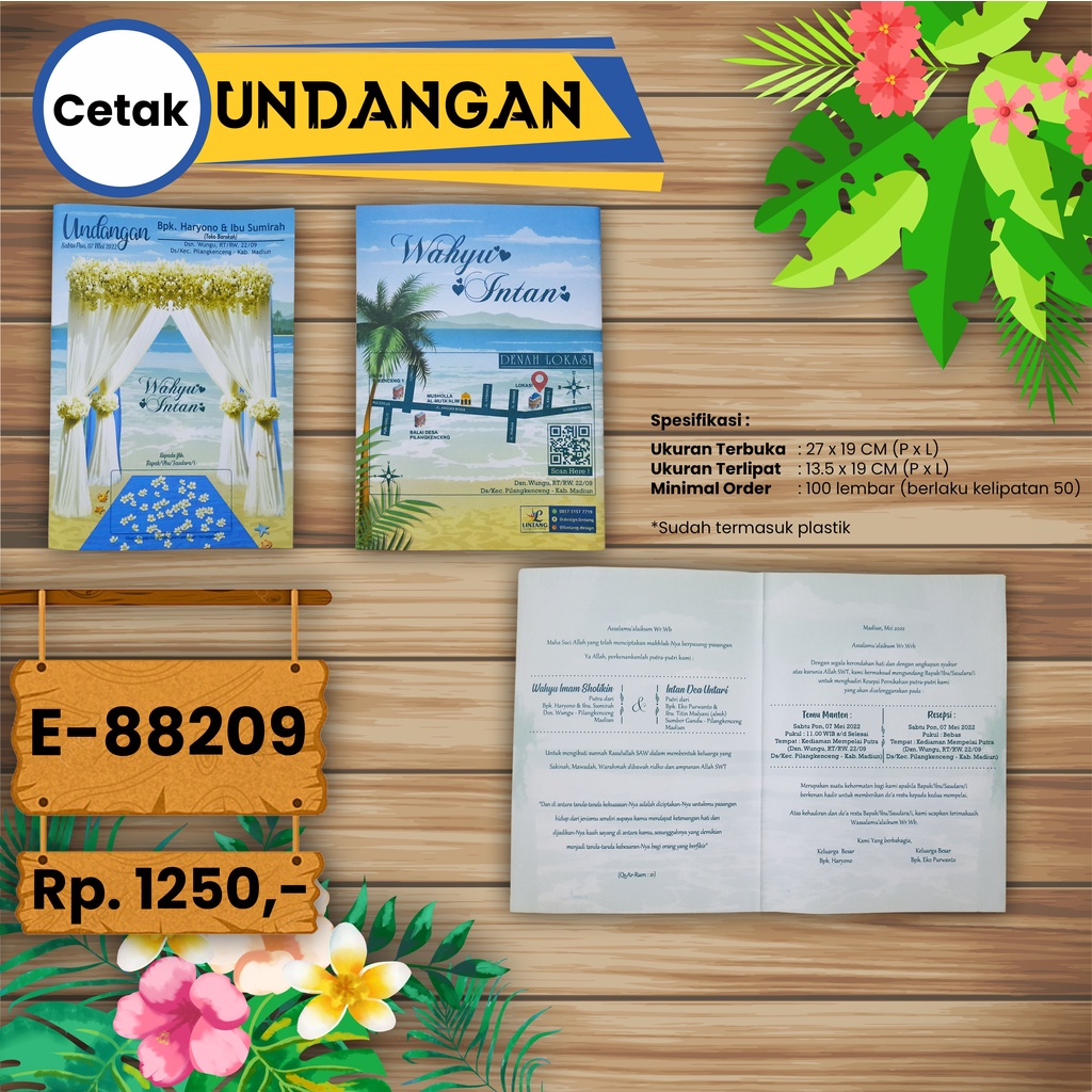 Jual Cetak Undangan Murah | Shopee Indonesia