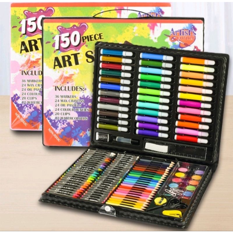 Jual E660 - Special Oil Pastel Crayon 150 Macam Warna Set Koper 150 In ...