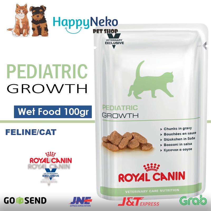 ROYAL CANIN VET PEDIATRIC GROWTH 100GR WET FOOD CHUNKS IN GRAVY