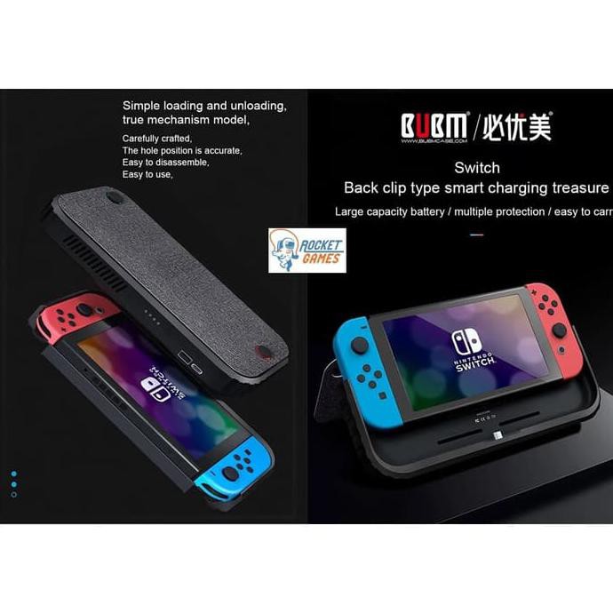 Jual Bubm For Nintendo Switch Battery Charger Case, 10000Mah Extended