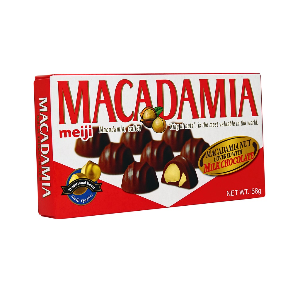 Jual Meiji Macadamia Nut with Chocolate Milk 64g SINGAPORE Shopee