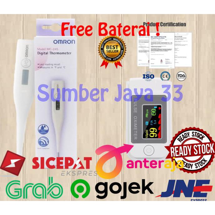 Jual Omron Paket Thermometer Oximeter Pangarap01 Shopee Indonesia