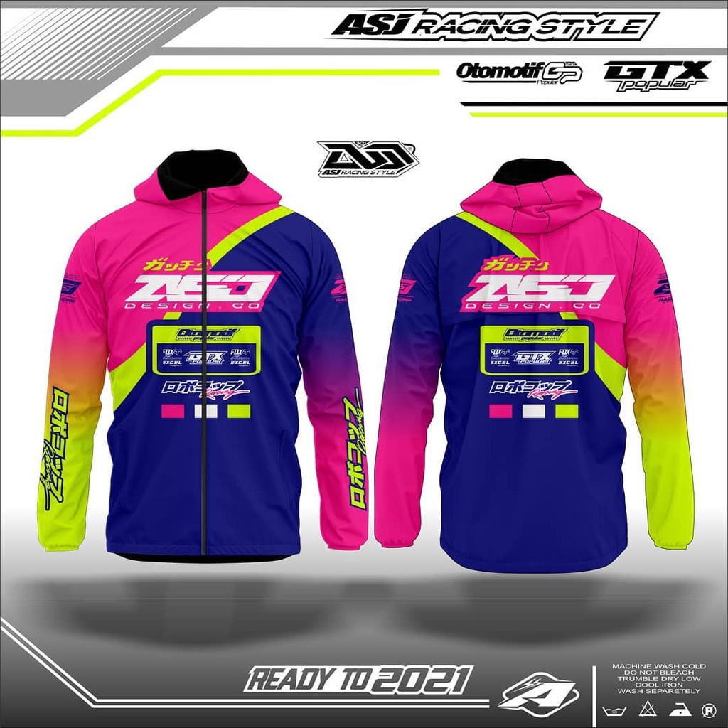 Jual Jaket Racing Taslan Custom | Shopee Indonesia