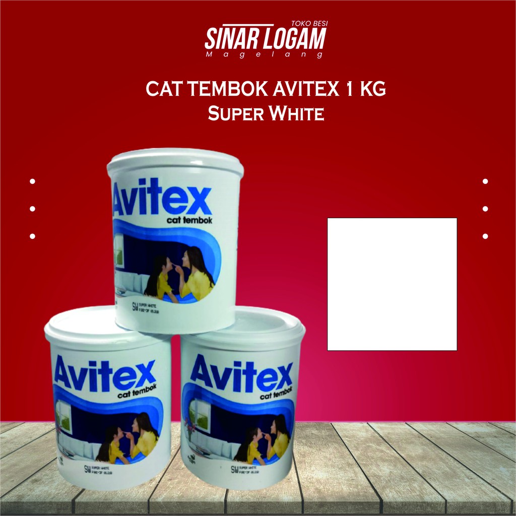 Jual Cat Tembok Avitex Kg Super White Putih Cat Dinding Plafon