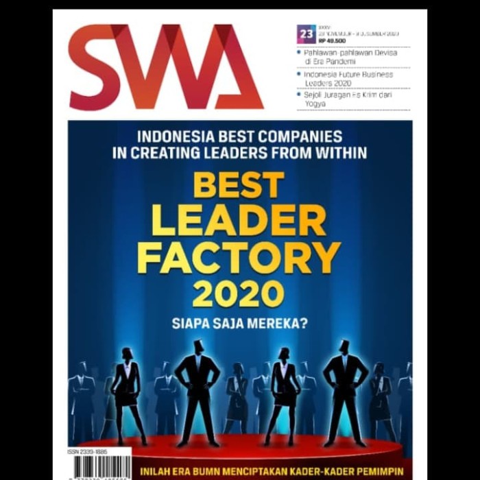 Jual Majalah- Majalah Swa Edisi 23/2020 Best Leader Factory 2020 ...