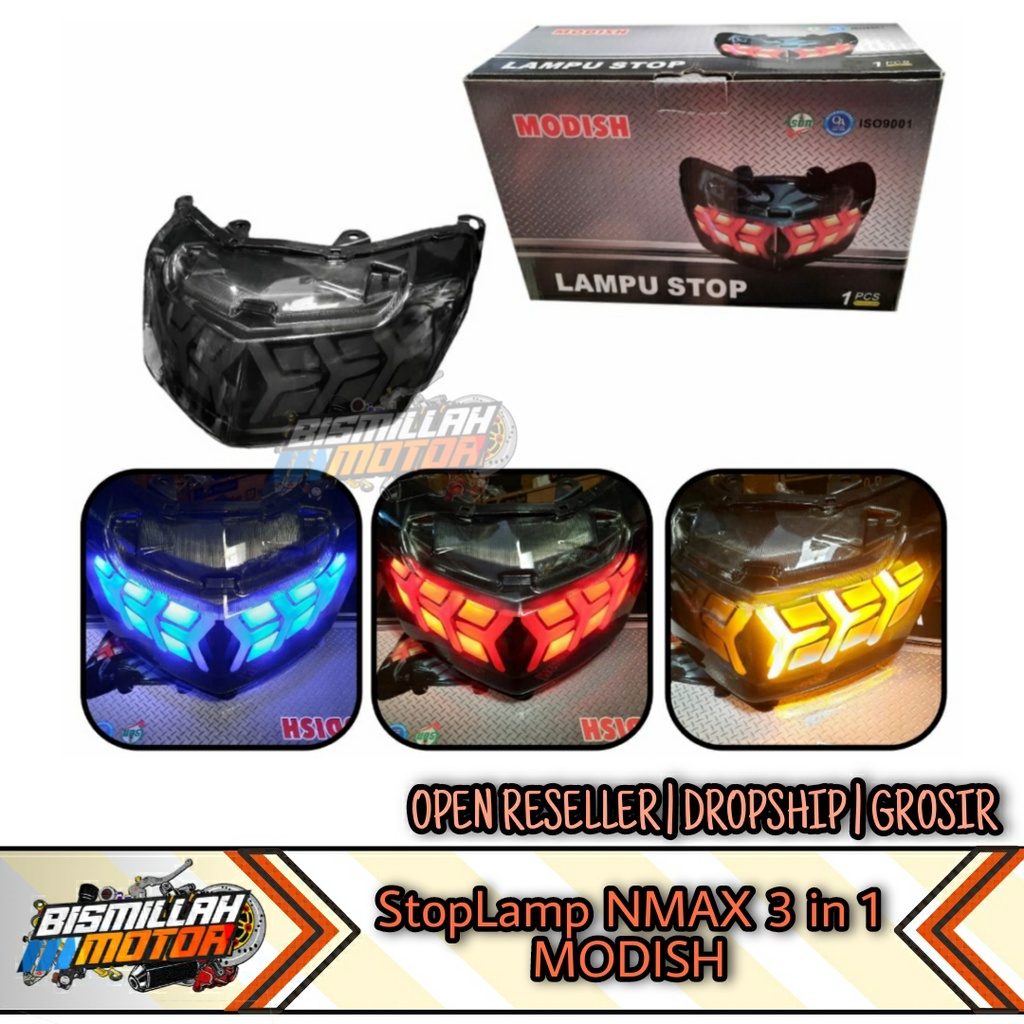 Jual STOPAN STOPLAMP NMAX 3 IN 1 MODISH (LAMPU SEIN RUNNING) | Shopee ...