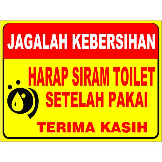 Jual Stiker Harap Disiram Toilet Setelah Di Pakai Shopee Indonesia 3632