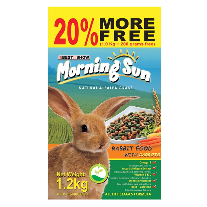 Jual Best In Show Morning Sun Rabbit with Carrot 1.2kg | Shopee Indonesia