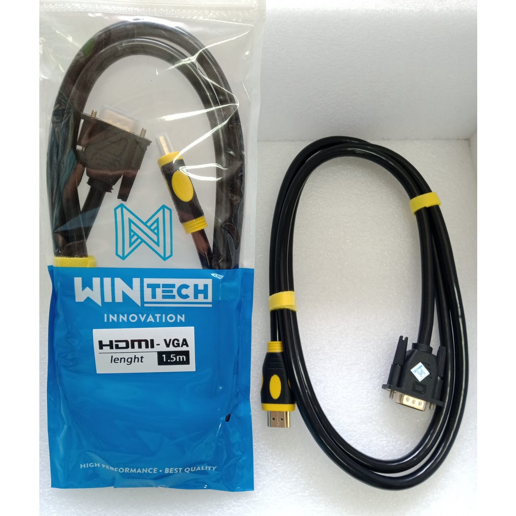 Jual KABEL HDMI TO VGA / CONVERTER HDMI TO VGA PANJANG 1.5M TERBAGUS ...