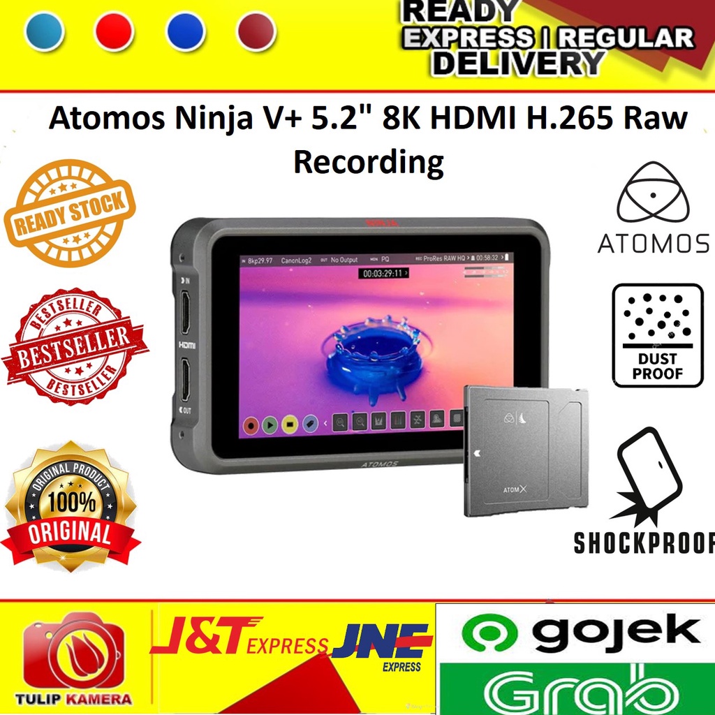 Atomos NINJA V H265収録済み フィルム付き 動作良好 Atomos NINJA V H265収録済み フィルム付き 動作良好 NINJA V