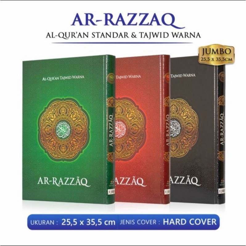 Jual Alquran Ar Razzaq B4, Tajwid Warna Lansia Ar Razaq Tanpa Terjemah ...