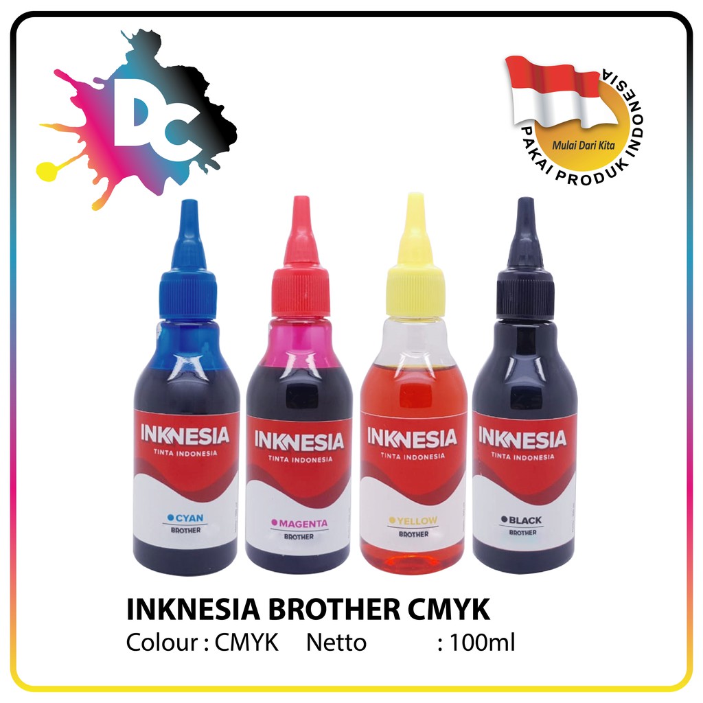 Jual Tinta Refill Inknesia Isi Ulang Botol Infus J100 Lc38 Lc39 Bt6000bt5000 100ml Shopee 