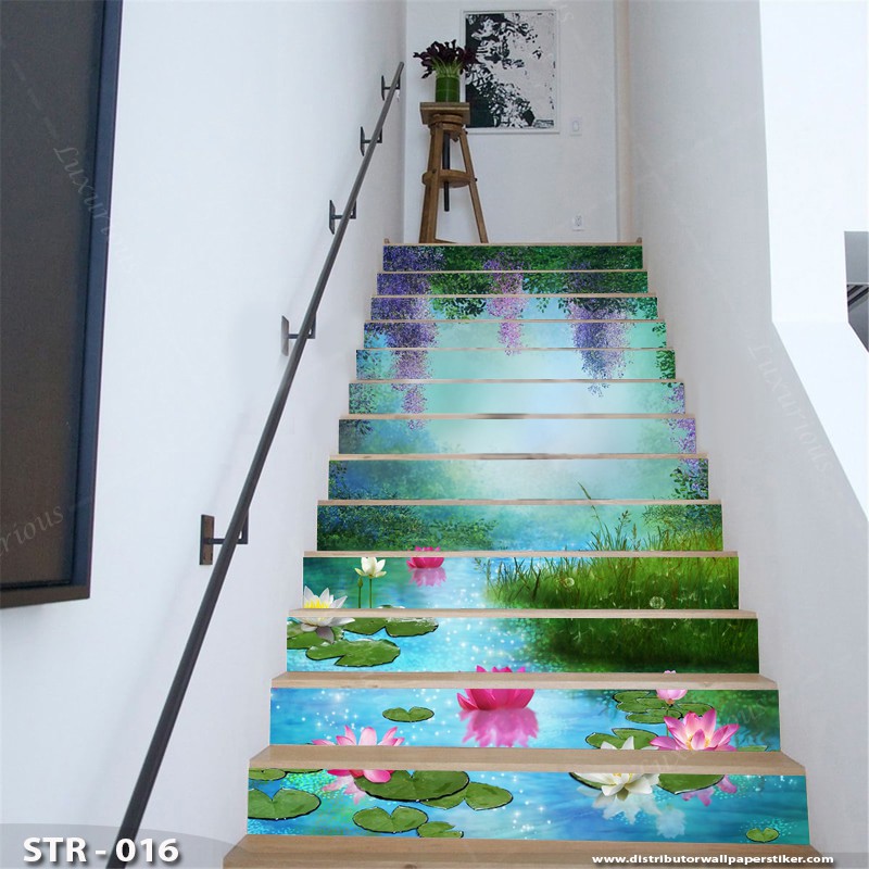 Jual STIKER TANGGA | STICKER TANGGA 3D CUSTOM | STIKER TANGGA MOTIF