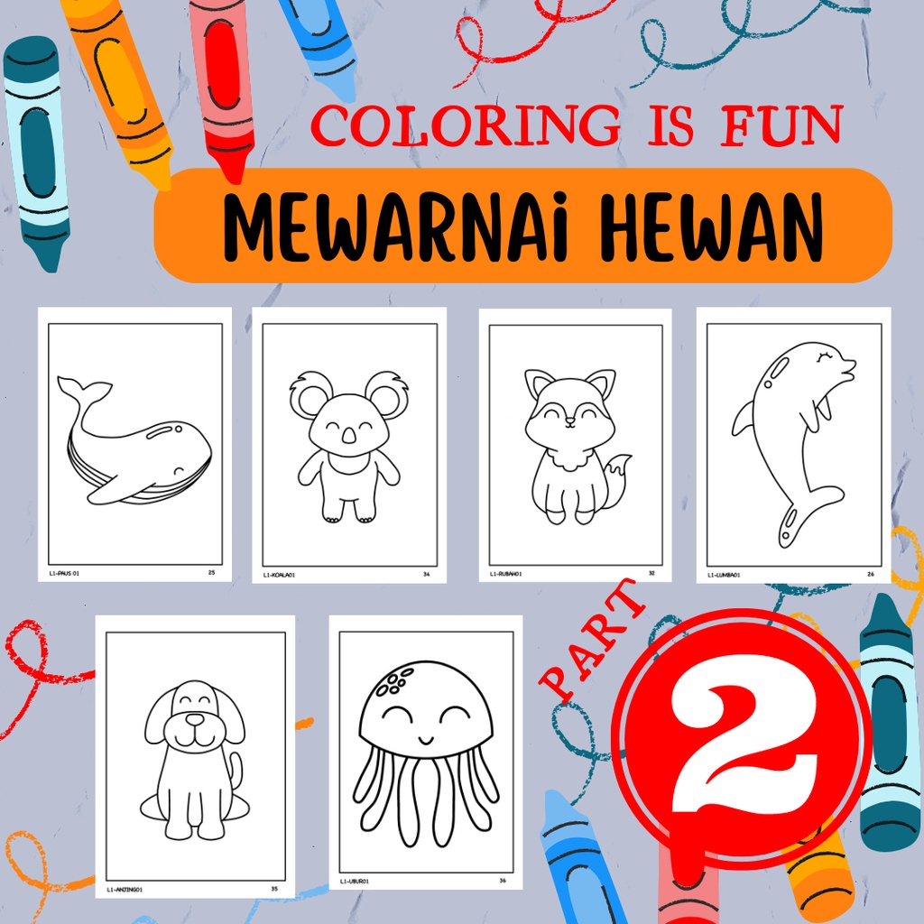 Jual Kertas Gambar Mewarnai Lembar Aktivitas A4 - Latih Imajinasi