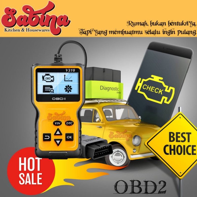 Jual Scanner Mesin Mobil Sistem Elektronik OBD2 Pembaca Kode Diagnostik ...
