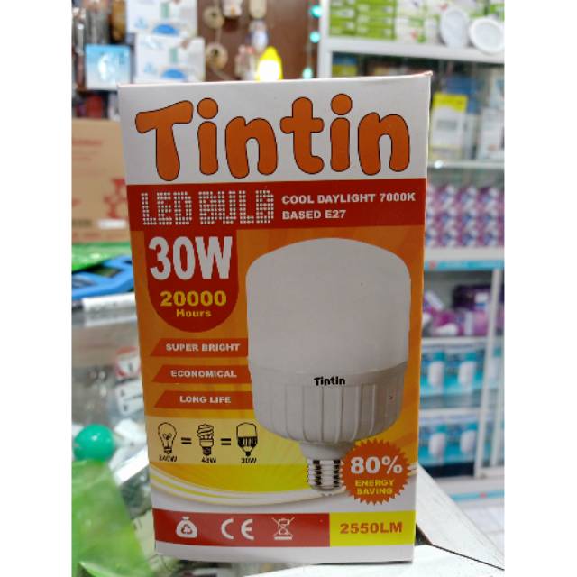 Jual Lampu Led 30 Watt Tintin Shopee Indonesia