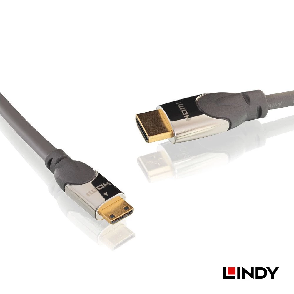 Kabel Mini HDMI to HDMI LINDY 3M HDMI 2.0 with Ethernet 4K Cable ARC 41438