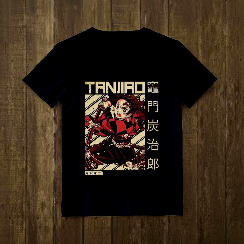 Jual Kaos Distro 5millions Sablon Anime Series Tanjiro Kamado Kimetsu No Yaiba Shopee 8675