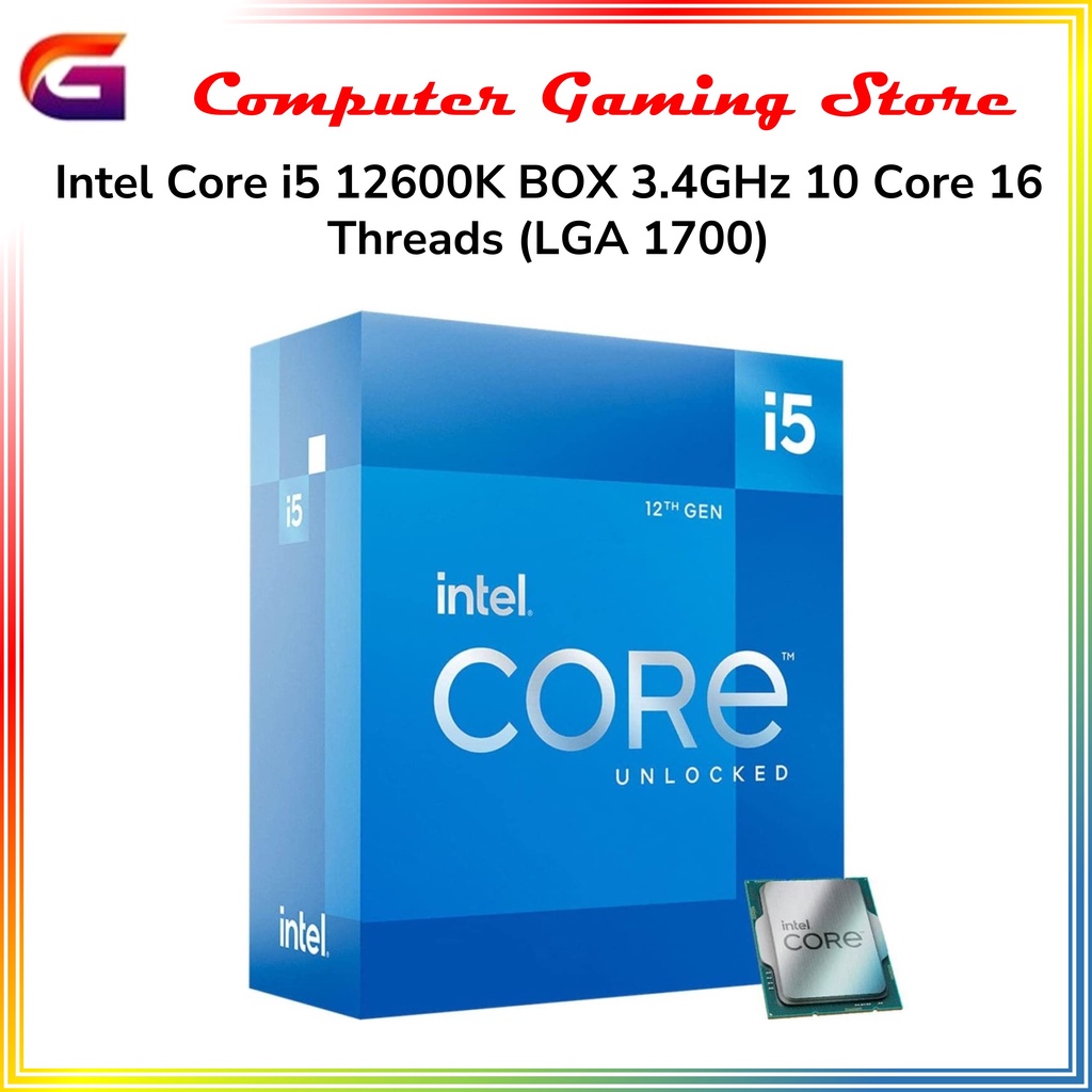 Jual Intel Core i5 12600K BOX 3.4GHz 10 Core 16 Threads (LGA 1700 ...
