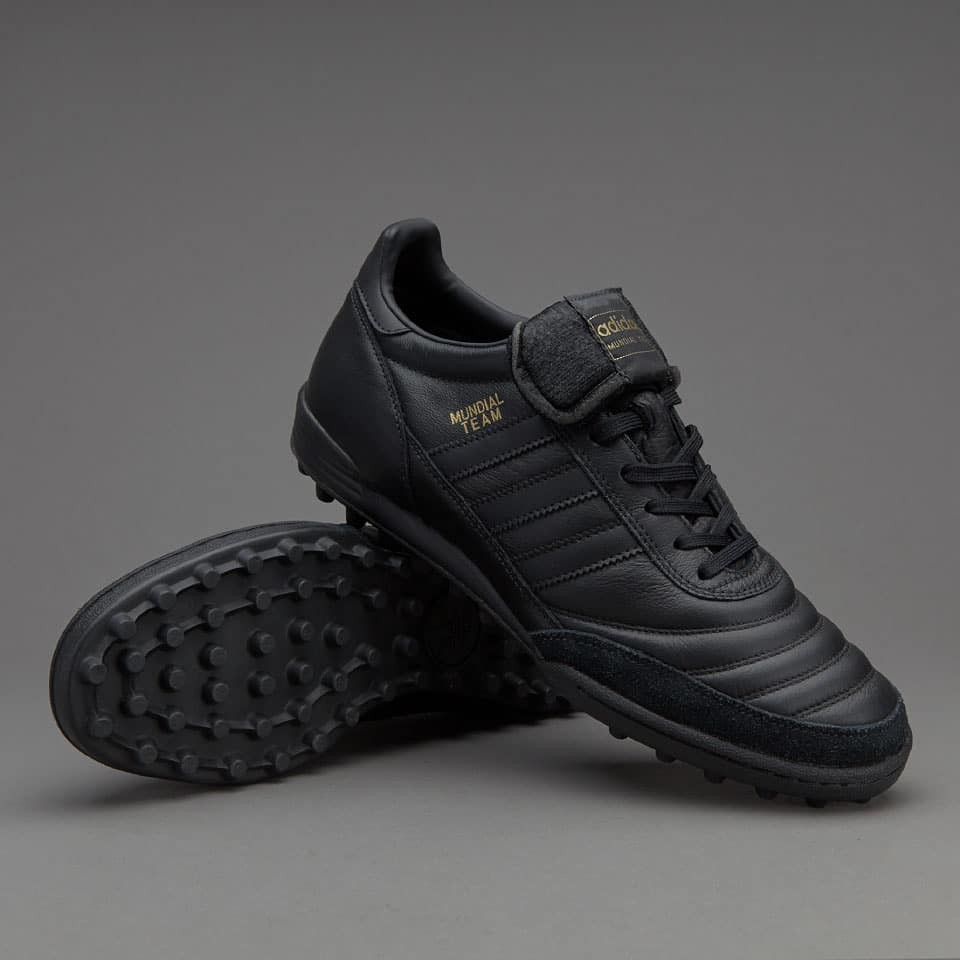 SEPATU FUTSAL MURAH KEKINIAN SUPPLIER TERBARU Adidas Copa Mundial Team Core Black Gold Metalic TURF