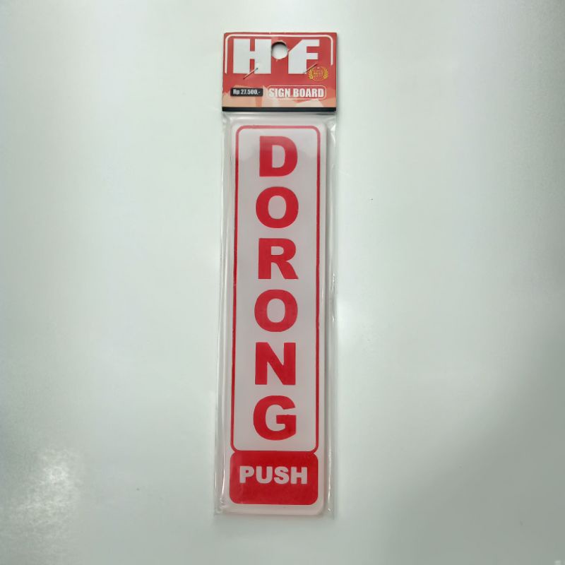Jual Sign Board DORONG Bahan Akrilik | Shopee Indonesia