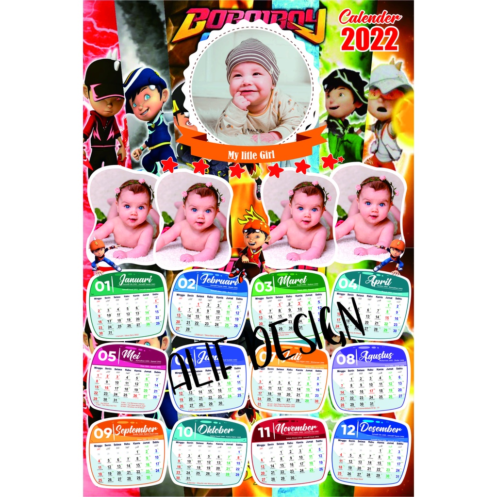 Jual KALENDER CUSTOM FREE DESIGN | Shopee Indonesia