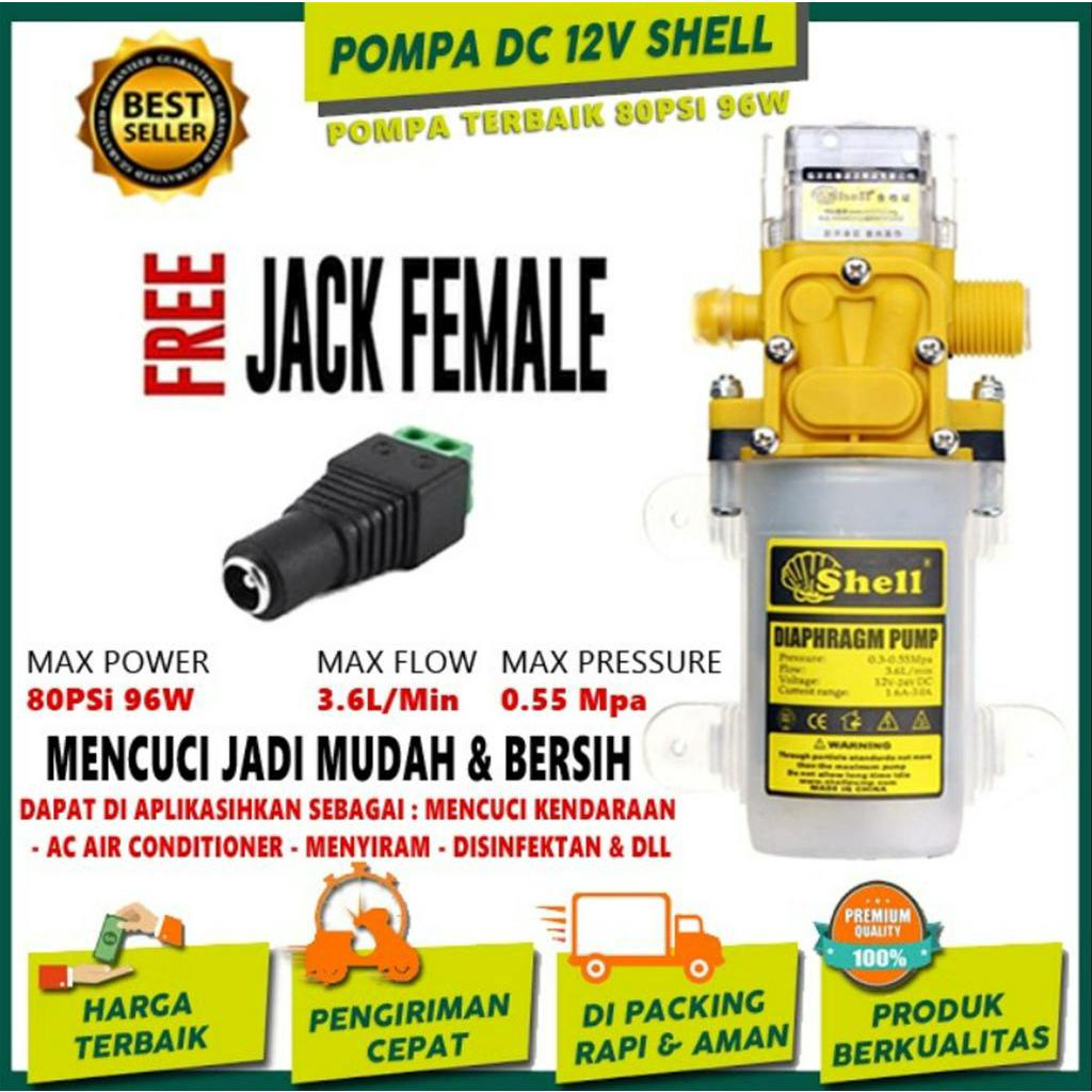 Jual Pompa Air DC 12 Volt SHELL Penguat Tekanan Air High Pressure ...