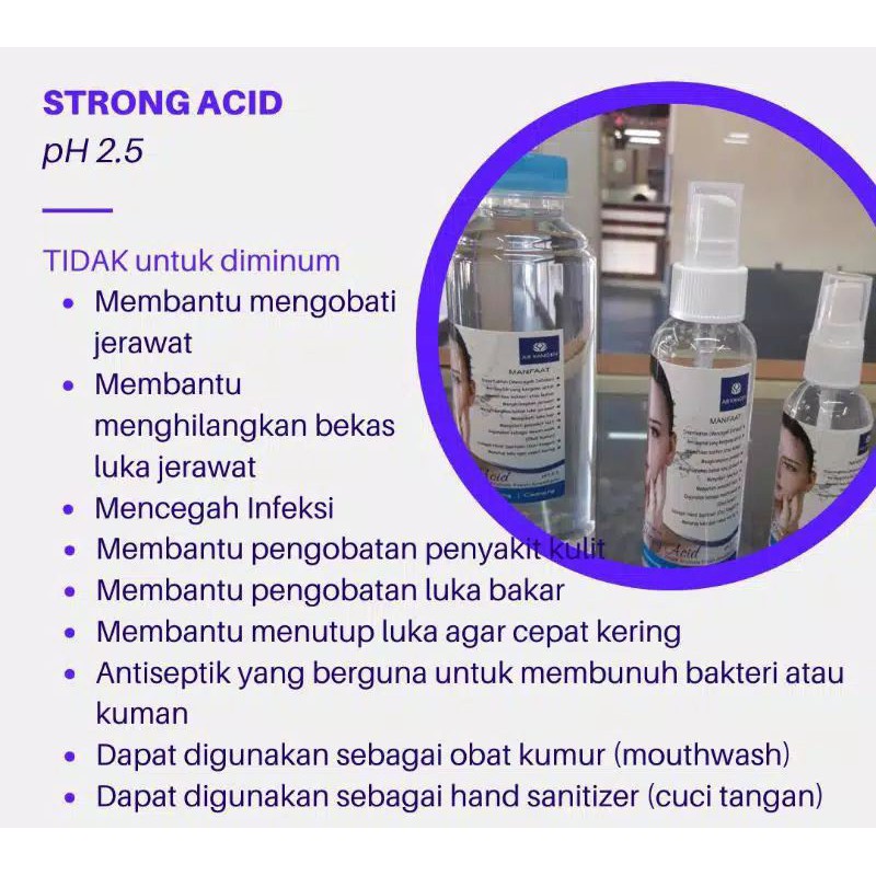 Strong acidic cheap water ph 2.5