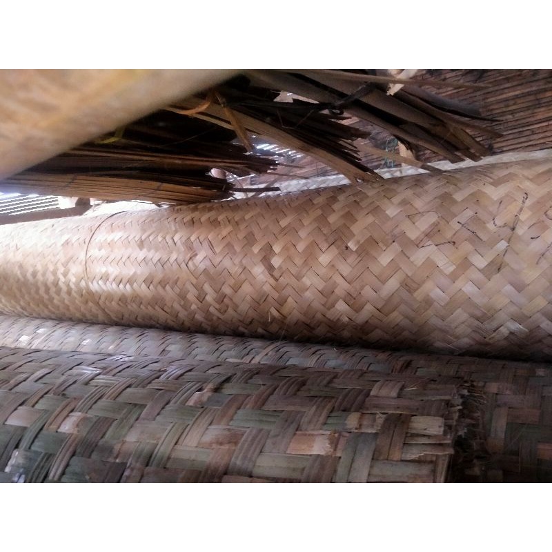 Jual Gedeg/Bilik bambu motif polos dan daging 2x3M | Shopee Indonesia