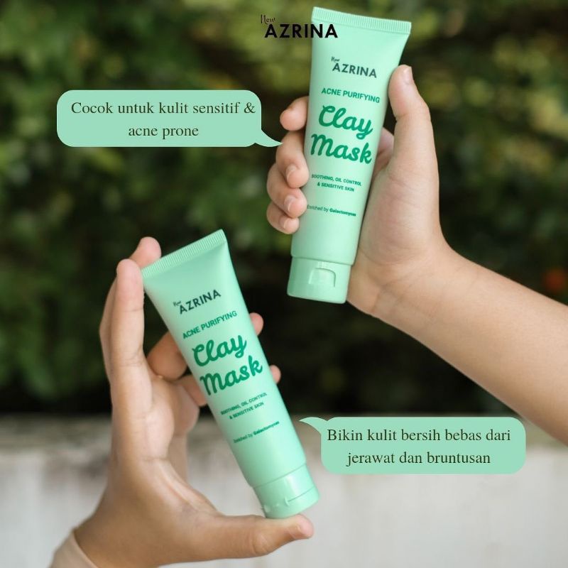 Jual AZRINA PURE CHARCOAL MUD MASK AZRINA ACNE | Shopee Indonesia