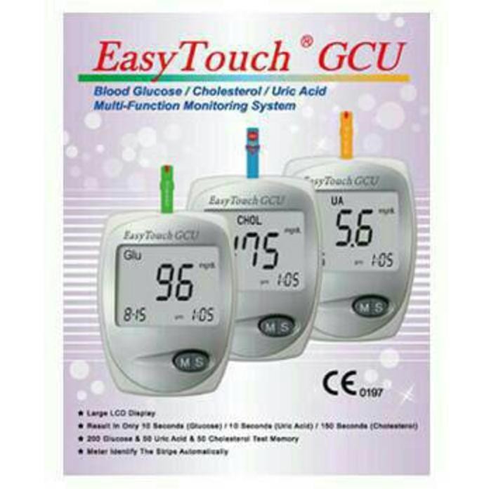 Jual Alat Easy Touch Gcu Glucose Cholesterol Uric Acid Shopee Indonesia