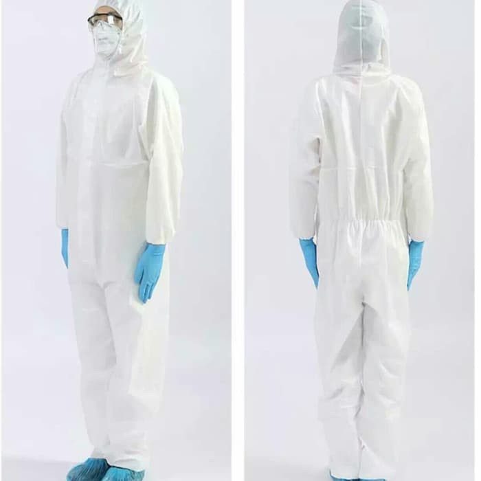 Jual Baju APD Medis Alat Pelindung Diri / Hazmat Putih | Shopee Indonesia