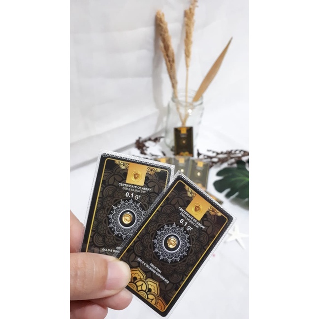 Jual MiniGold Black Series 0.1Gram 24K Logam mulia Free ID Card Holder ...