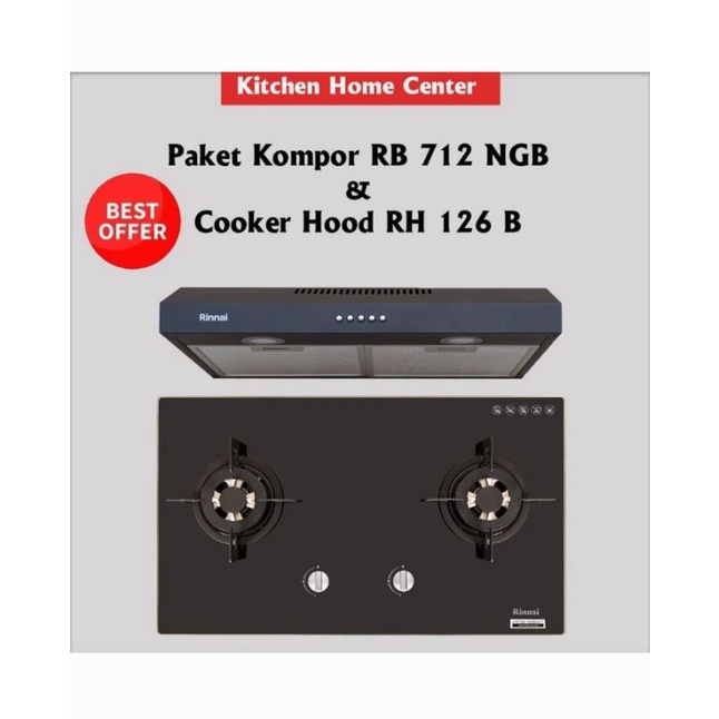 Jual Komporgas Tanam Rinnai RB 712 NGB / Cooker Hood 126b | Shopee ...