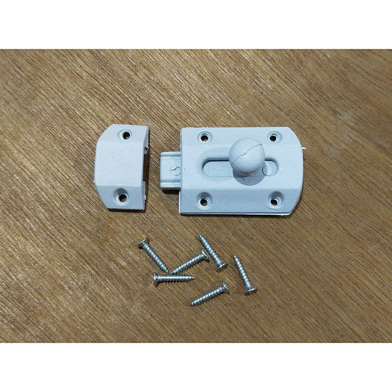 Jual Grendel Selot Pintu PVC Kunci Plastik Kamar Mandi Gerendel Slot ...