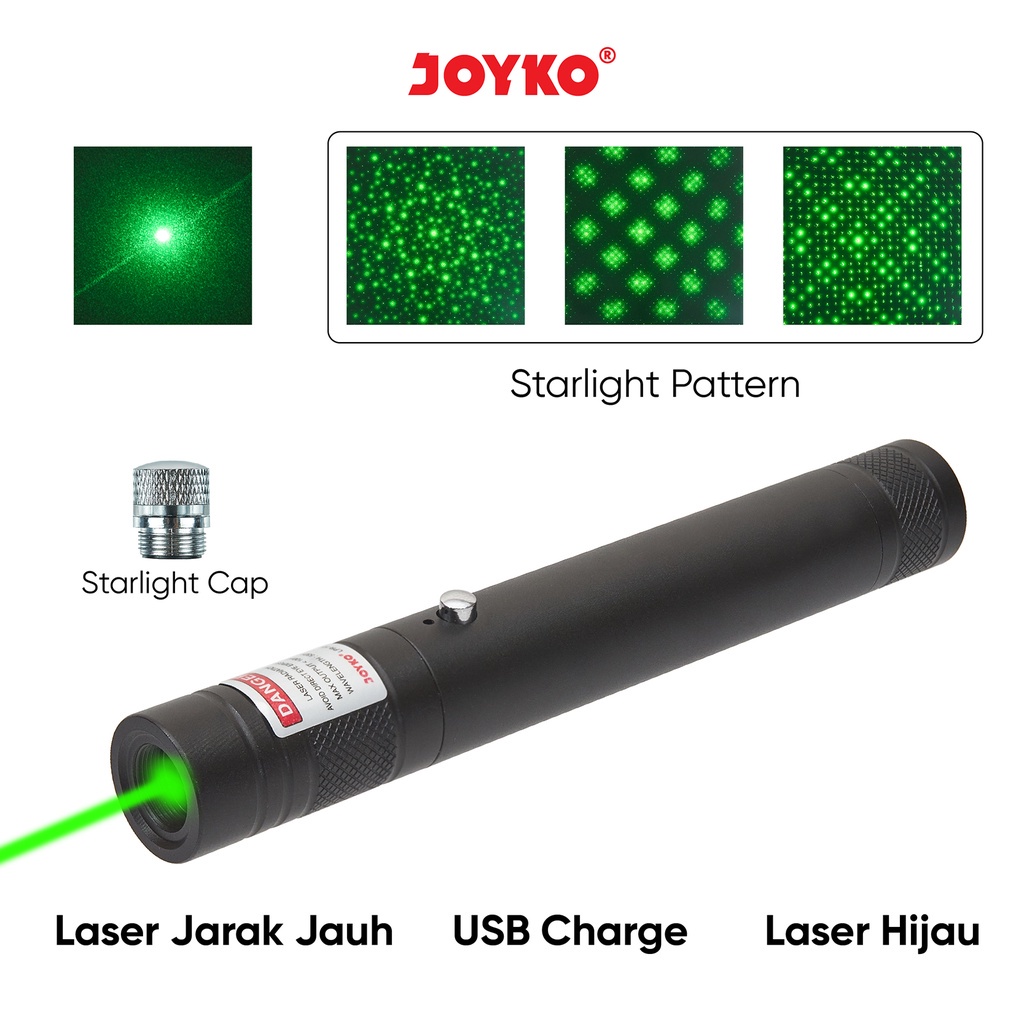 Jual Green Laser Pointer Penunjuk Laser Hijau Senter Joyko Lpr