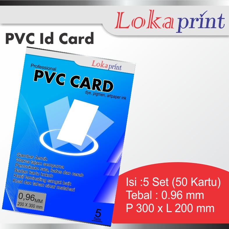 Bahan Kartu Nama Pvc