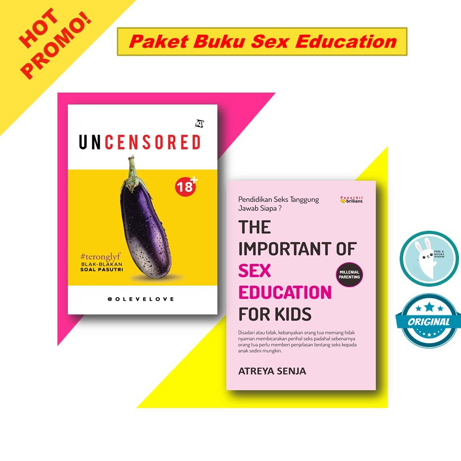 PAKET HOT PROMO | UNCENSORED & THE IMPORTANT SEX EDUCATION FOR KIDS | KAWAN  PUSTAKA & BRILIANT