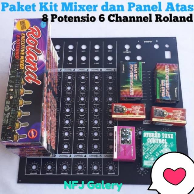 Jual Paket Lengkap Paket Kit Mixer Dan Panel Atas Potensio Channel